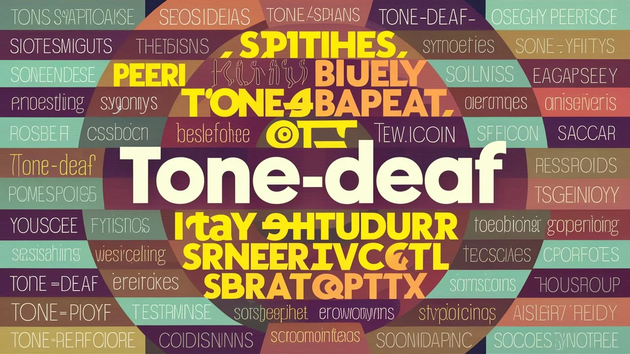 Synonyms for "tone-deaf