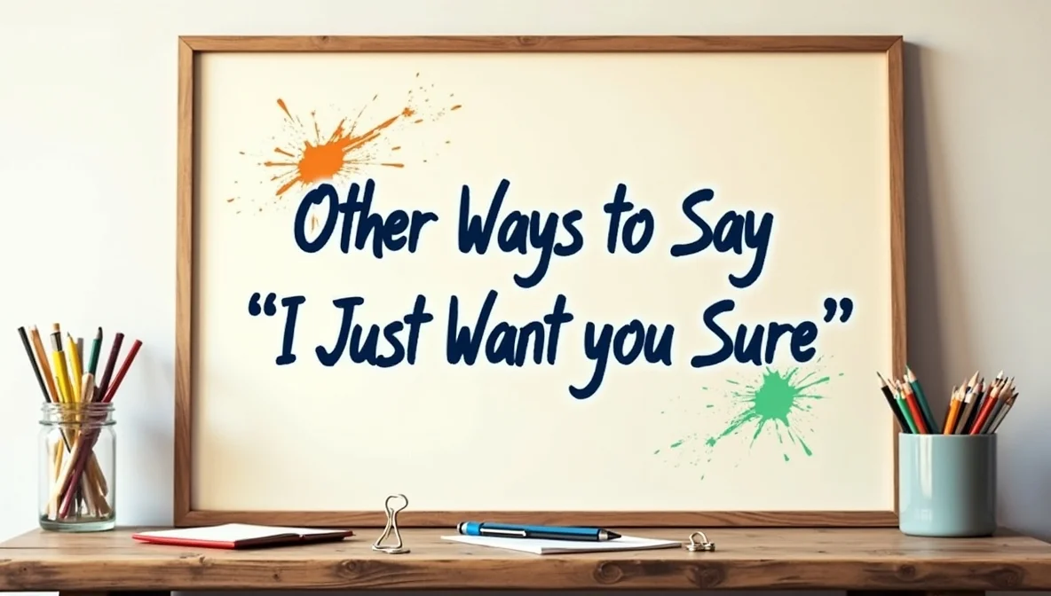 Other Ways to Say “I Just Want to Make Sure”