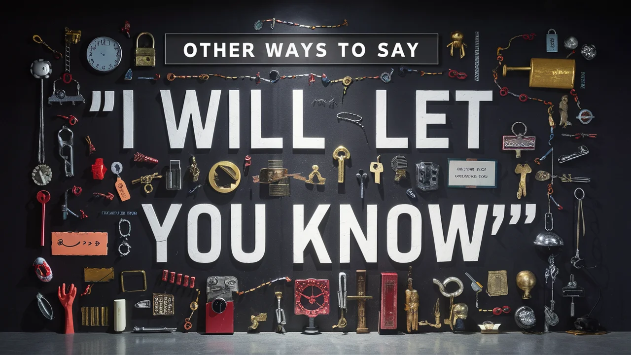 Other Ways to Say “I Will Let You Know”
