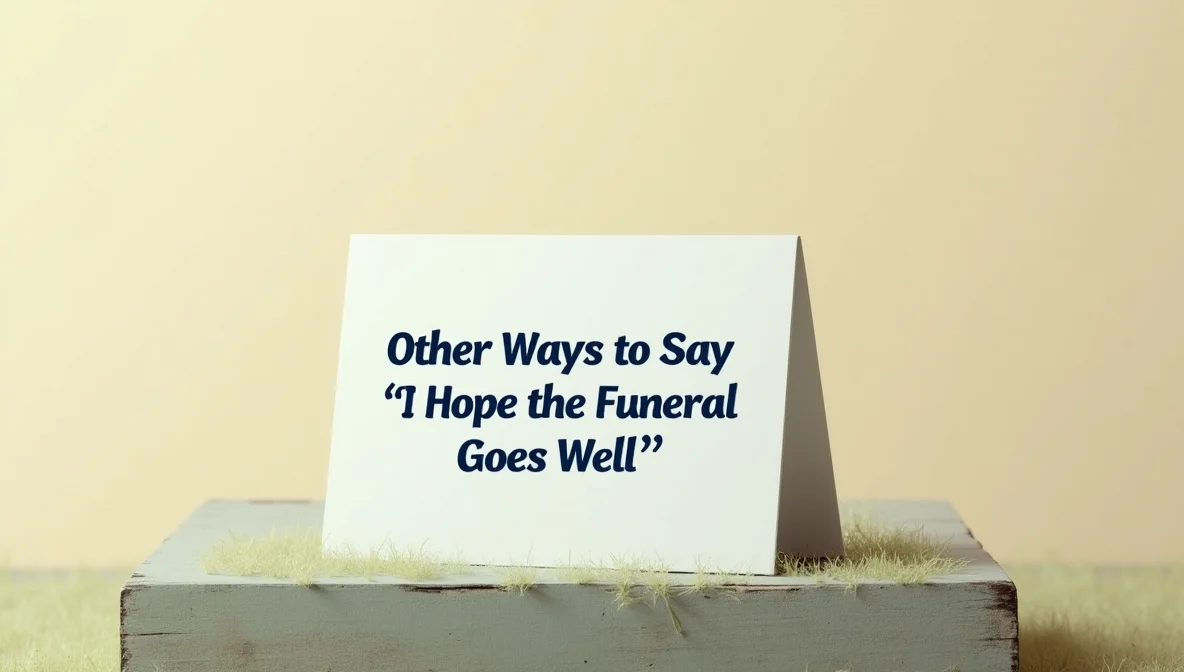 Other Ways to Say “I Hope the Funeral Goes Well”