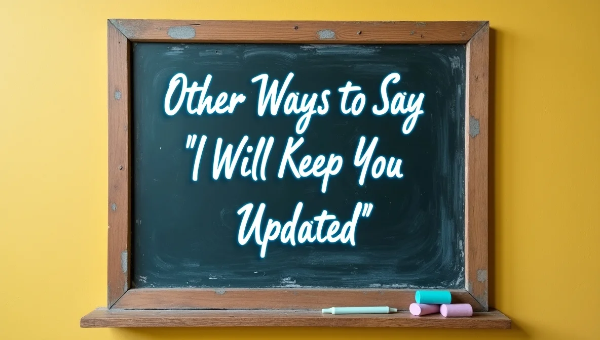 Other Ways to Say "I Will Keep You Updated"