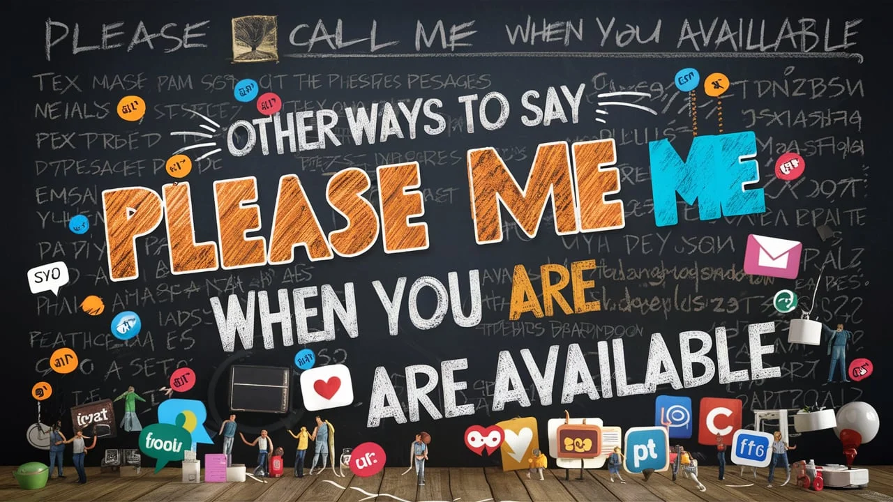 Other Ways to Say “Please Call Me When You Are Available”