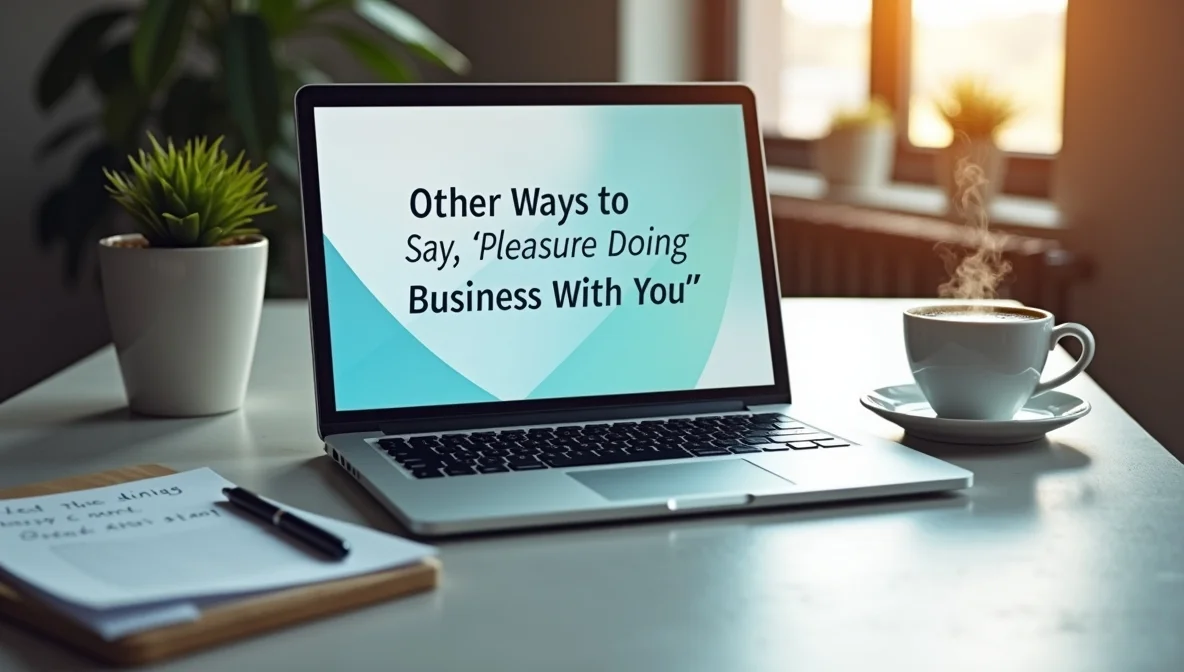 Other Ways to Say ‘Pleasure Doing Business With You’