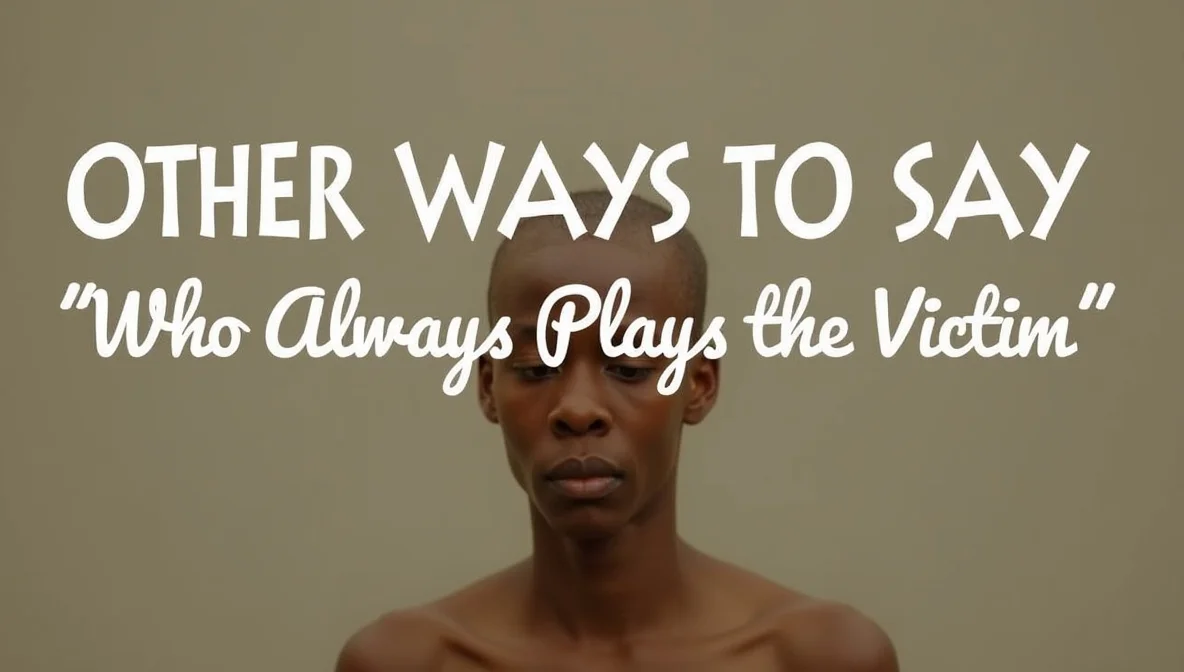 Other Ways to Say “Someone Who Always Plays the Victim”