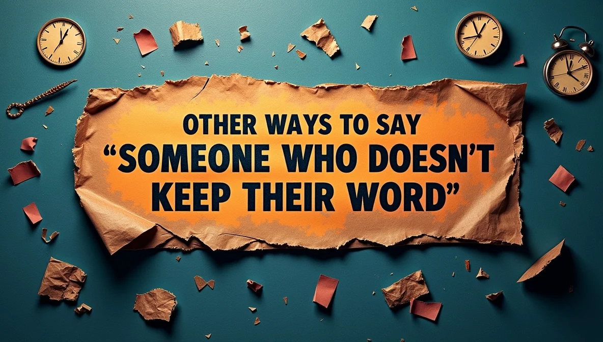 Other Ways to Say “Someone Who Doesn’t Keep Their Word”