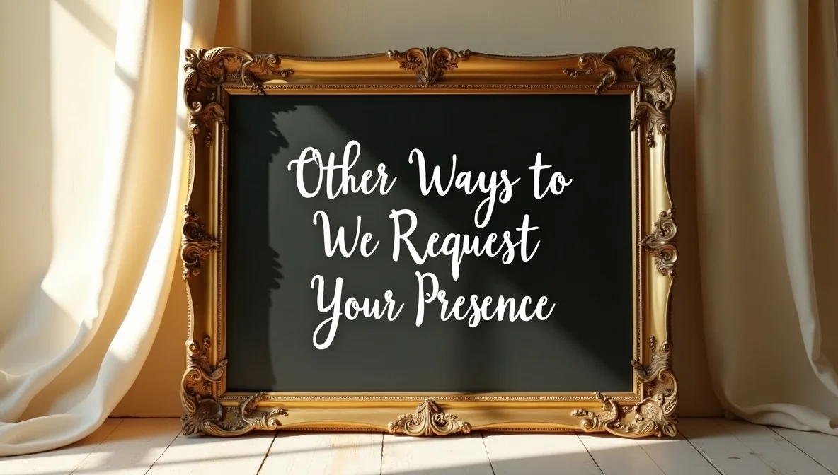 Other Ways to Say “We Request Your Presence”