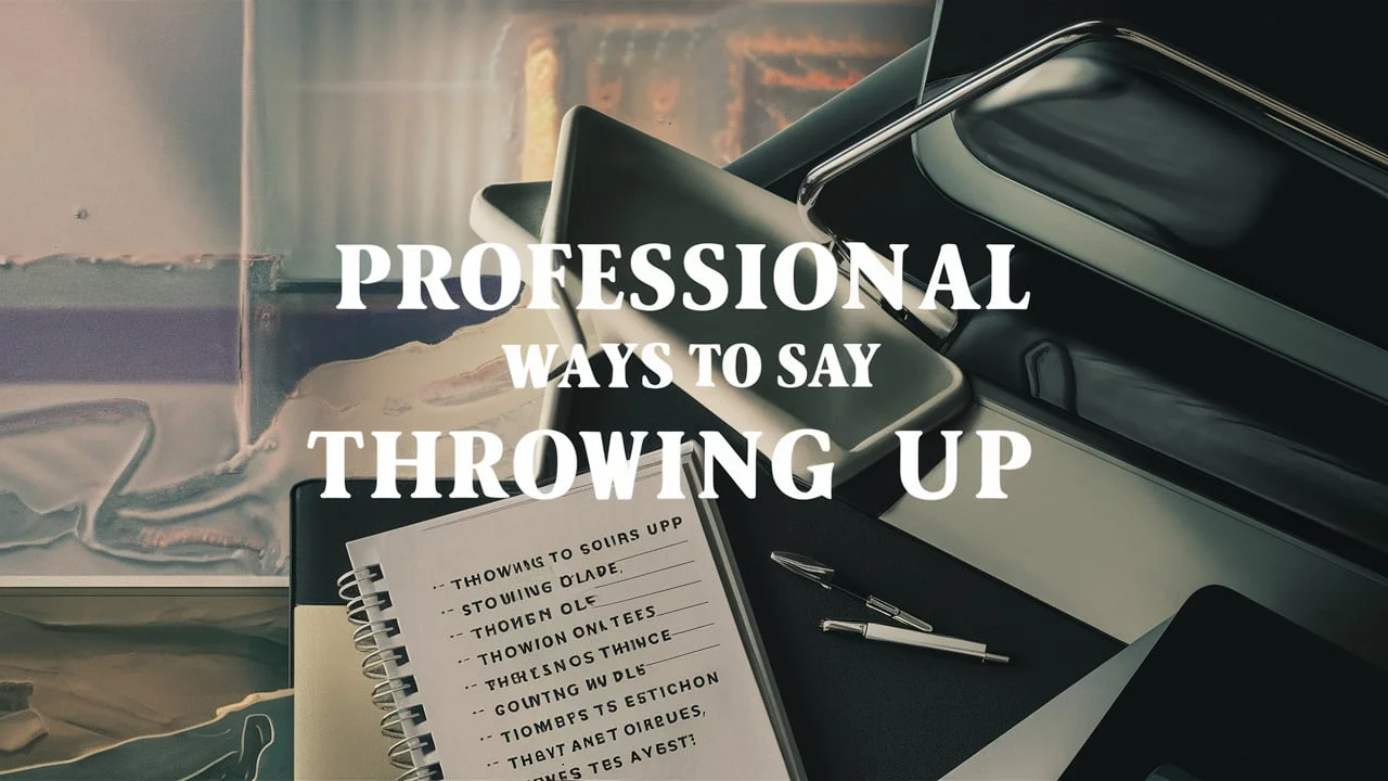 Professional Ways to Say “Throwing Up”