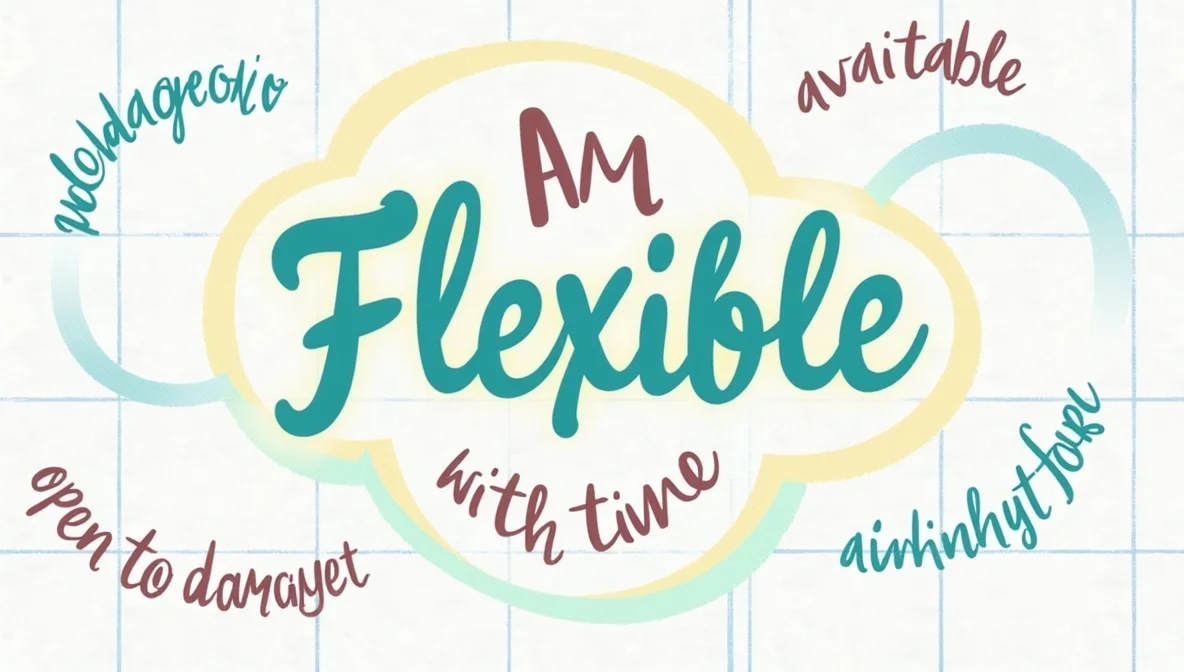 Synonyms for “I Am Flexible With Time”