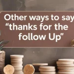 Other Ways to Say "Thanks for the Follow Up"