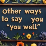 Other Ways to Say “You As Well”